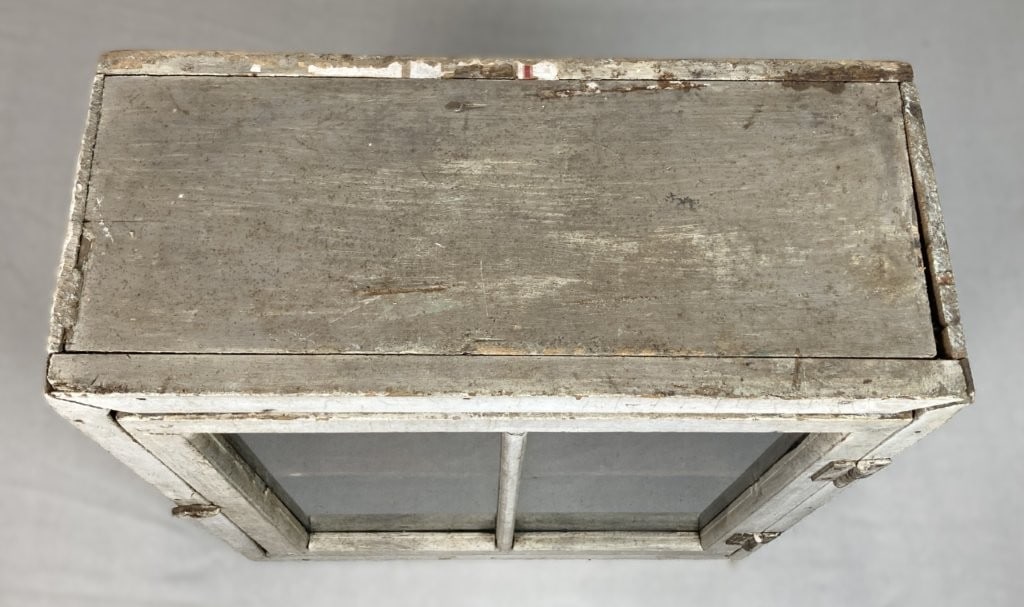 Primitive Painted Wall Cabinet - 3