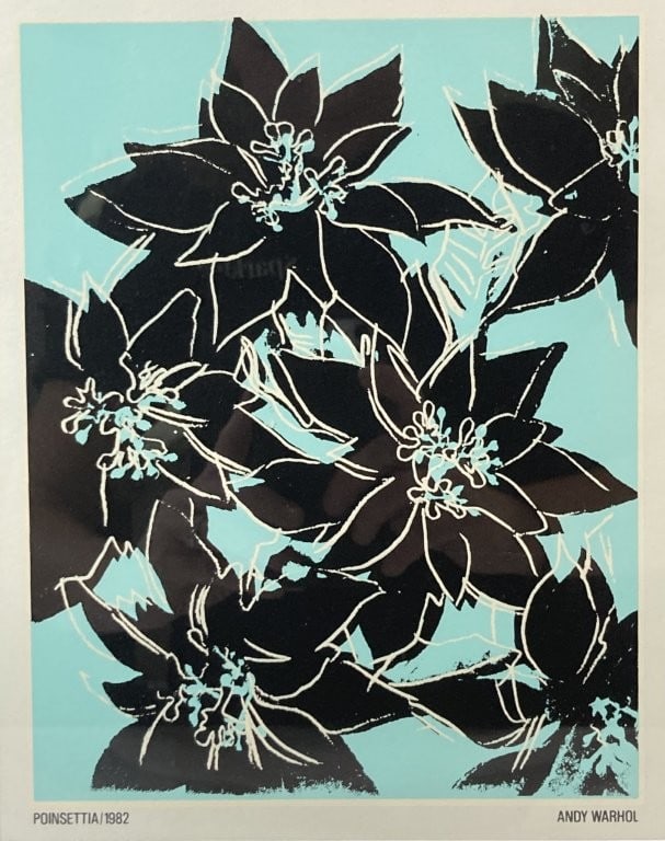 Andy Warhol Poinsettia Serigraph - 2