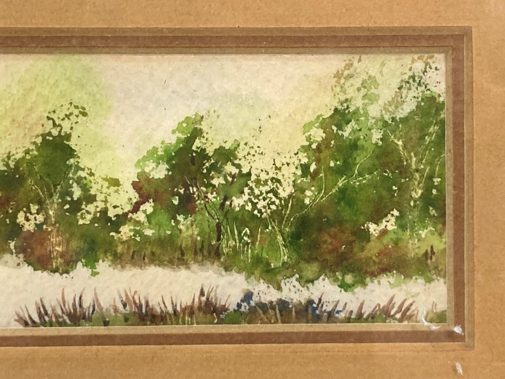 20th Century, Forest Landscape, Watercolor Painting - 2