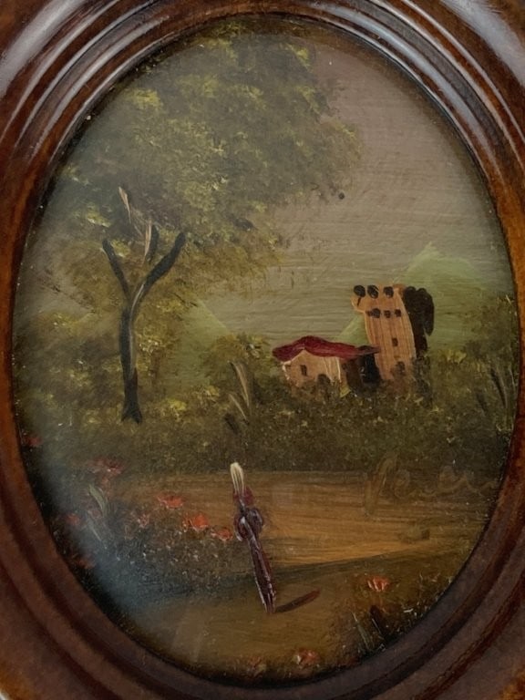 Miniature, Italian Landscape, Oil Painting on Copper - 2
