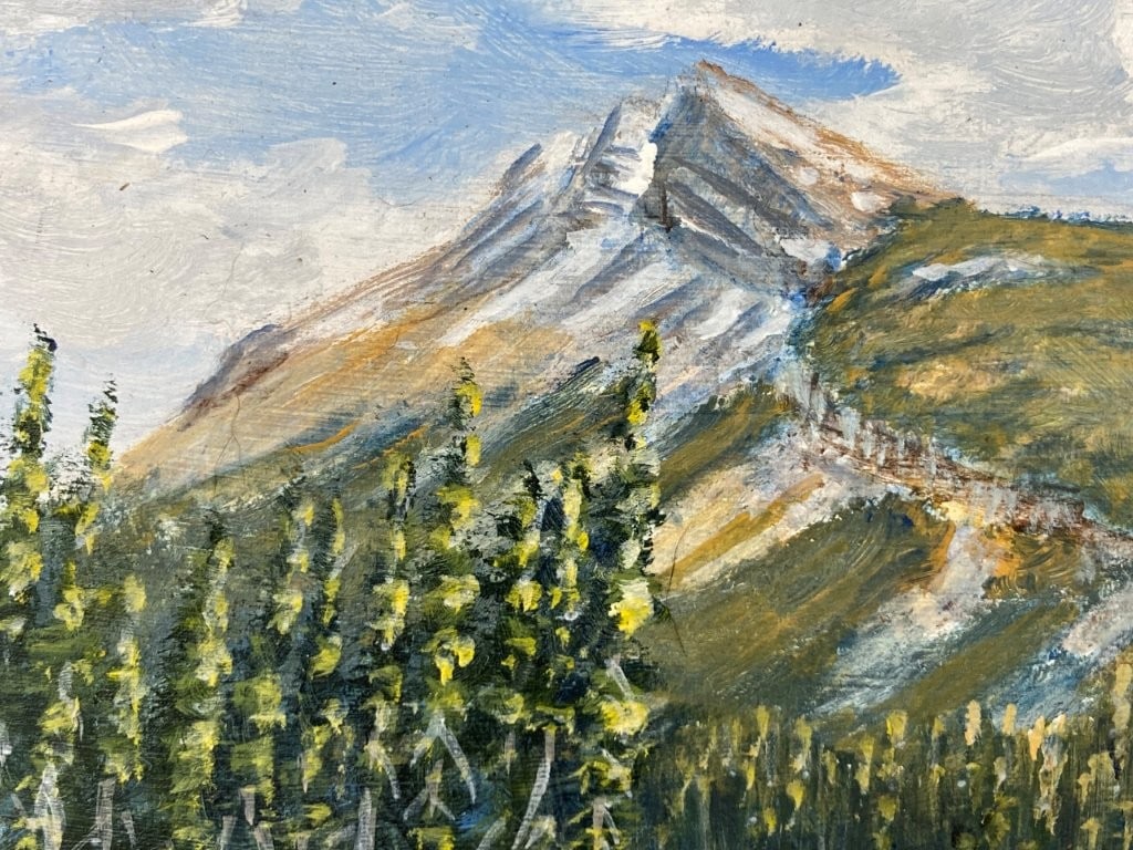 James Olaf McIntyre, Mt. Hardisty, Oil Painting - 2