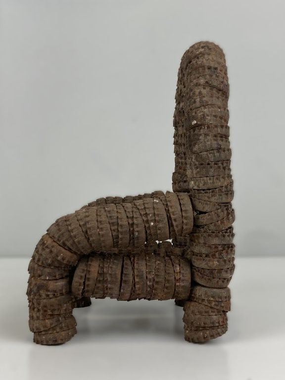 Folk Art Bottle Cap Chair - 4