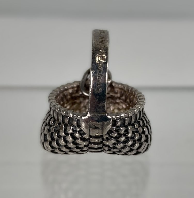 Sterling Silver Brown County Basket Charm - 5