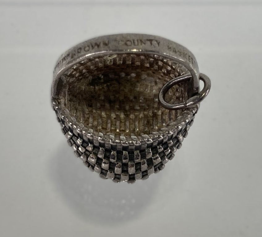 Sterling Silver Brown County Basket Charm - 6