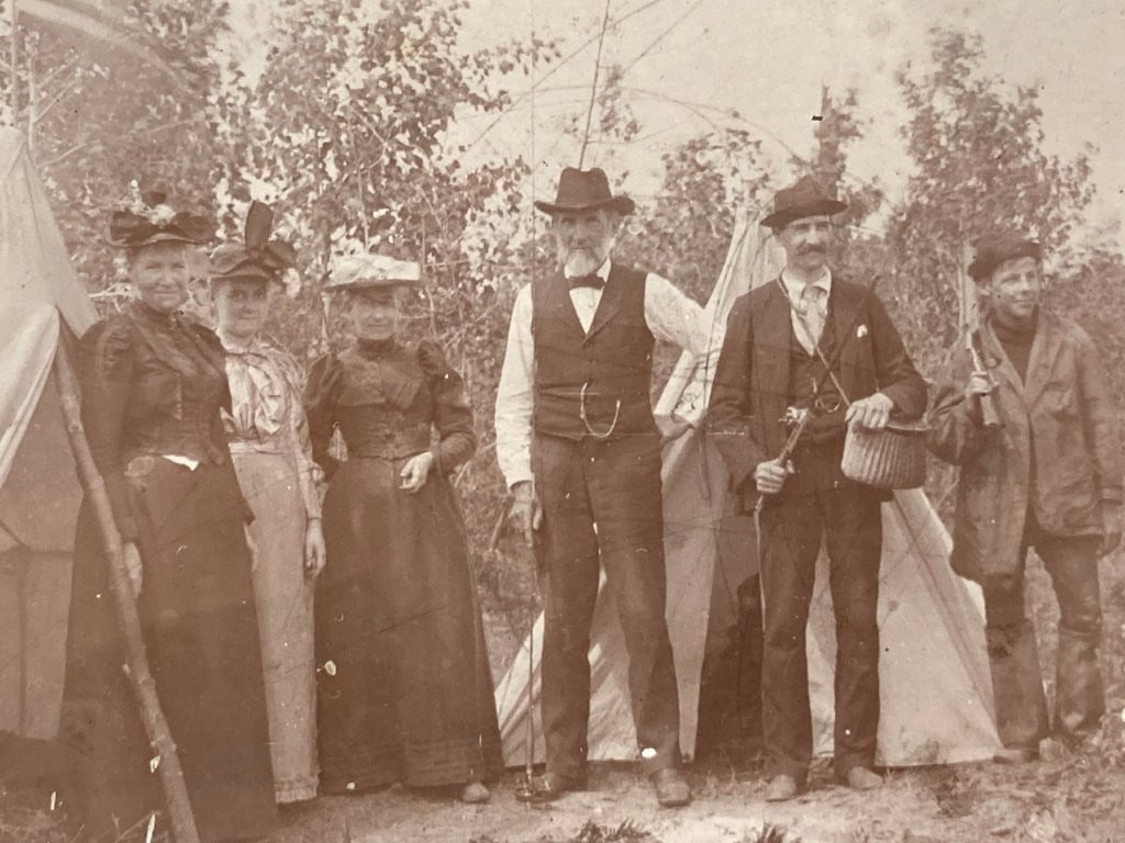 Turn of the Century Country Outing Fishing Photograph - 2