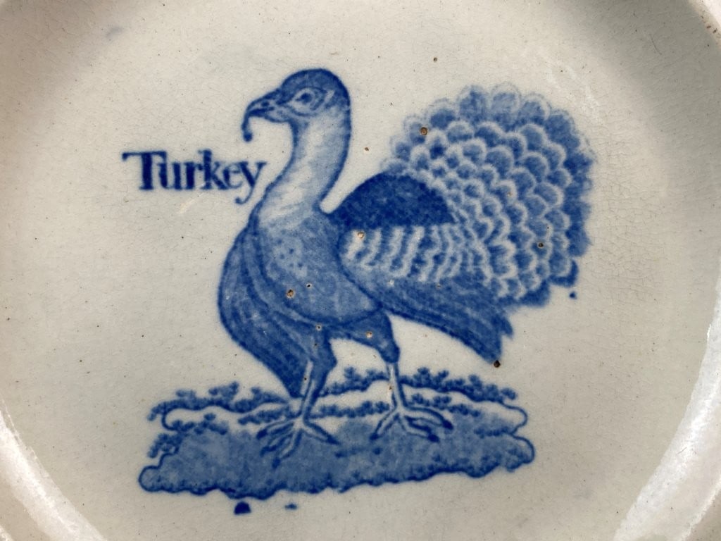 19th Century Featheredge Turkey Plate - 2
