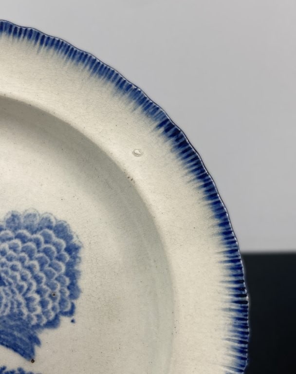 19th Century Featheredge Turkey Plate - 3