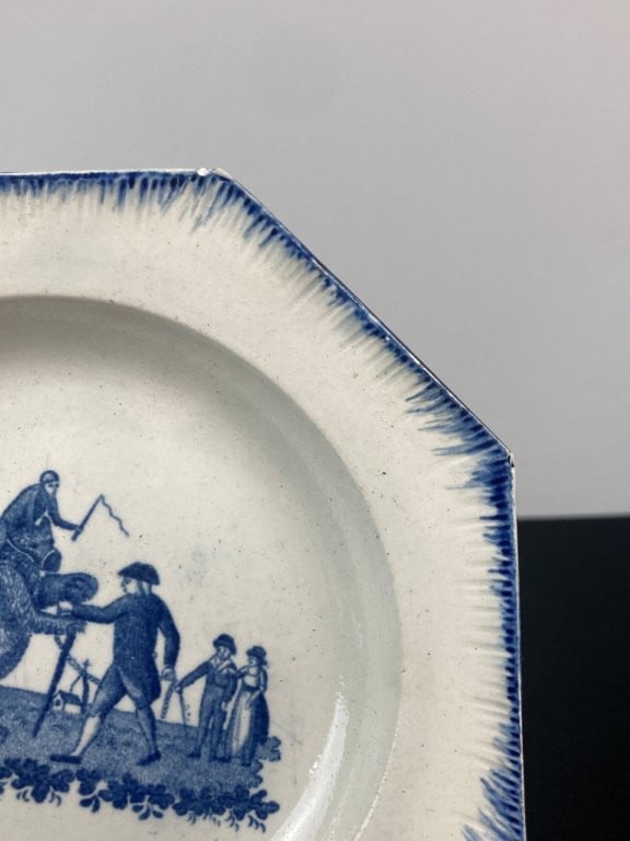 Blue Featheredge Dancing Bear Plate - 3