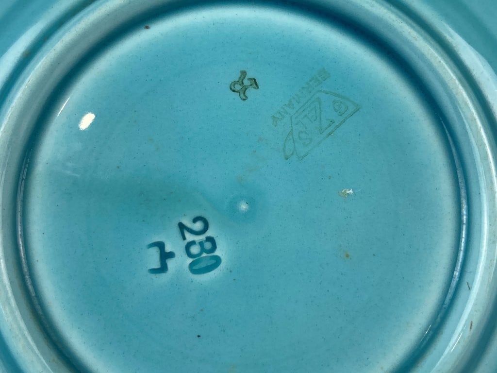 German Zell Majolica Plate - 5