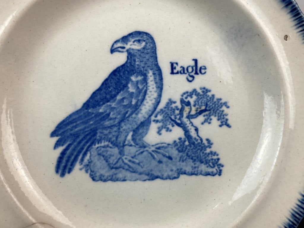 19th Century Featheredge Eagle Plate - 2