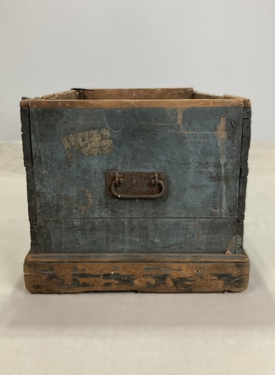 Blue-Painted Blanket Chest - 8