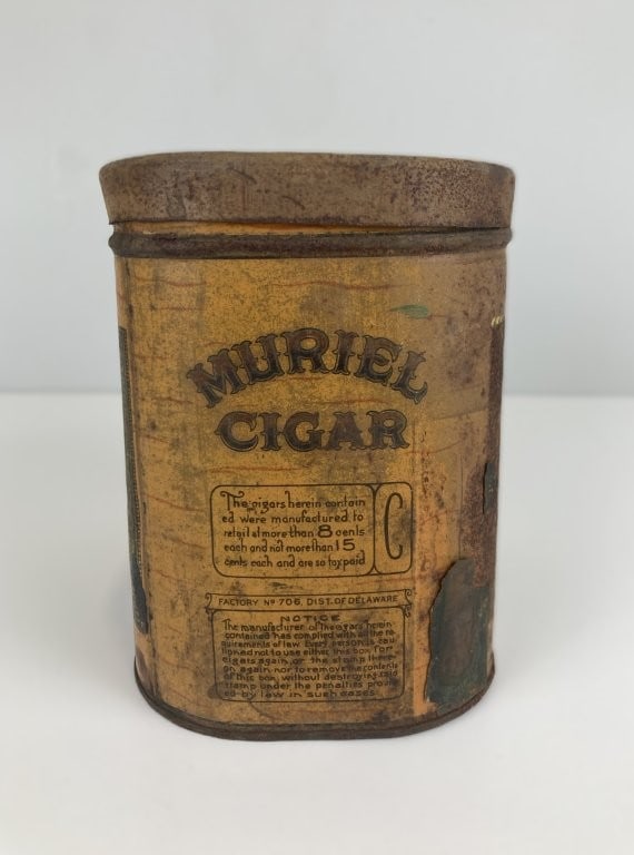 Muriel Cigar Tin Humidor - 4