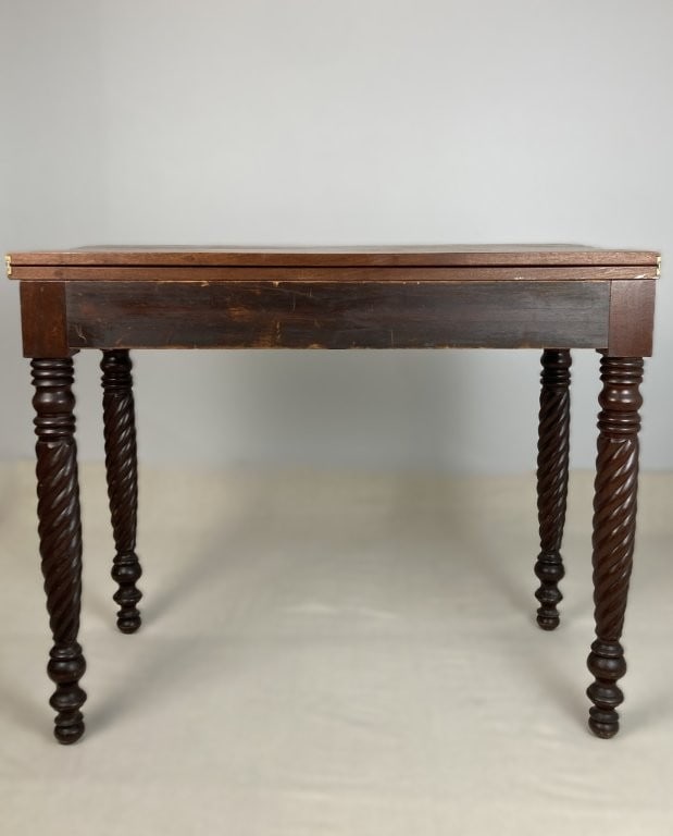 19th Century Mahogany Game Table - 7