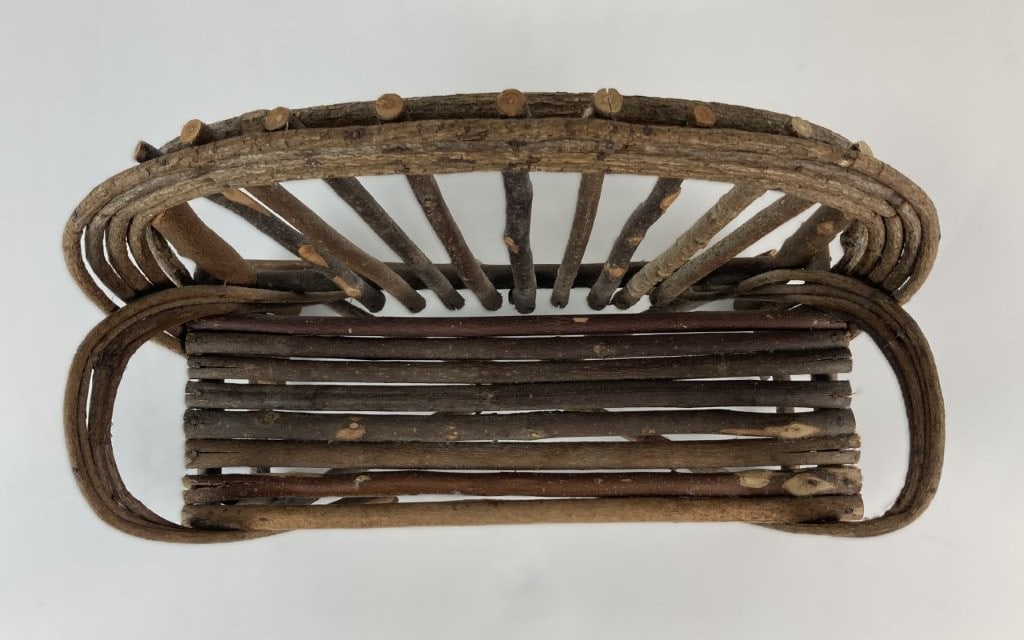 Folk Art Twig Bench - 5
