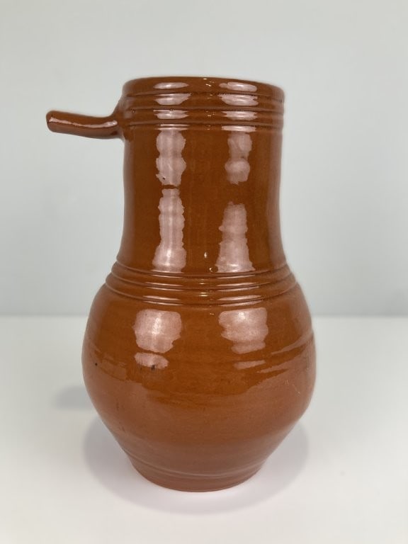 Williamsburg Pottery Redware Bird Bottle - 2