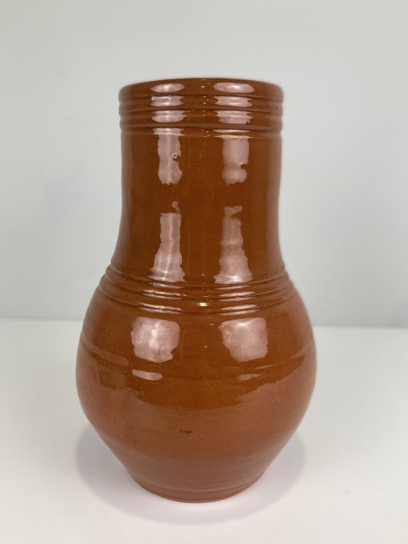 Williamsburg Pottery Redware Bird Bottle - 3