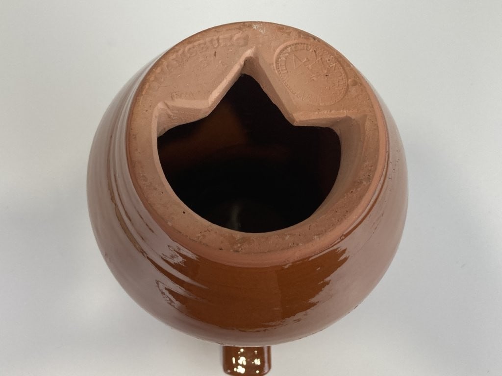 Williamsburg Pottery Redware Bird Bottle - 7