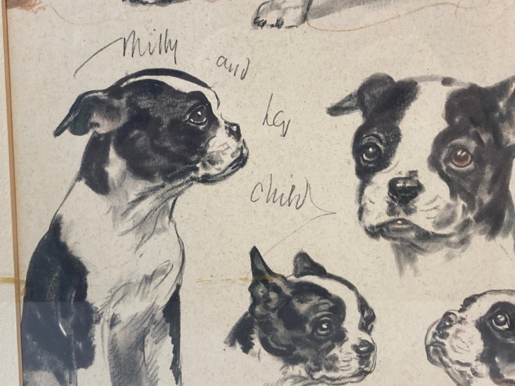 Diana Thorne Milly and Her Child Boston Terrier Print - 3