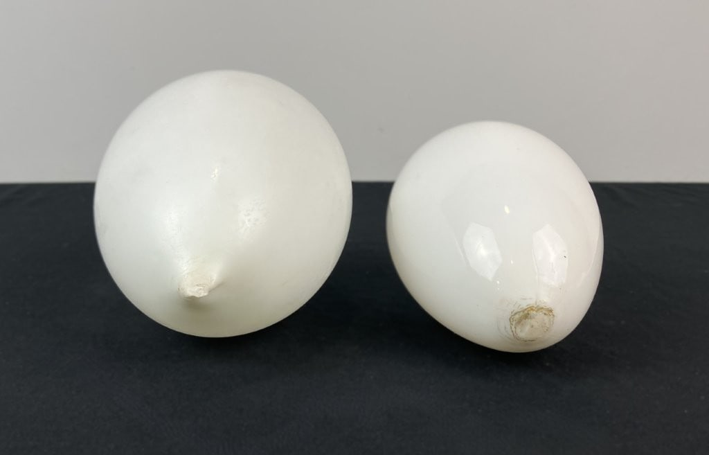 Hand-Blown Milk Glass Eggs - 3