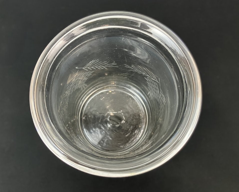 Etched Blown Glass Vase - 4