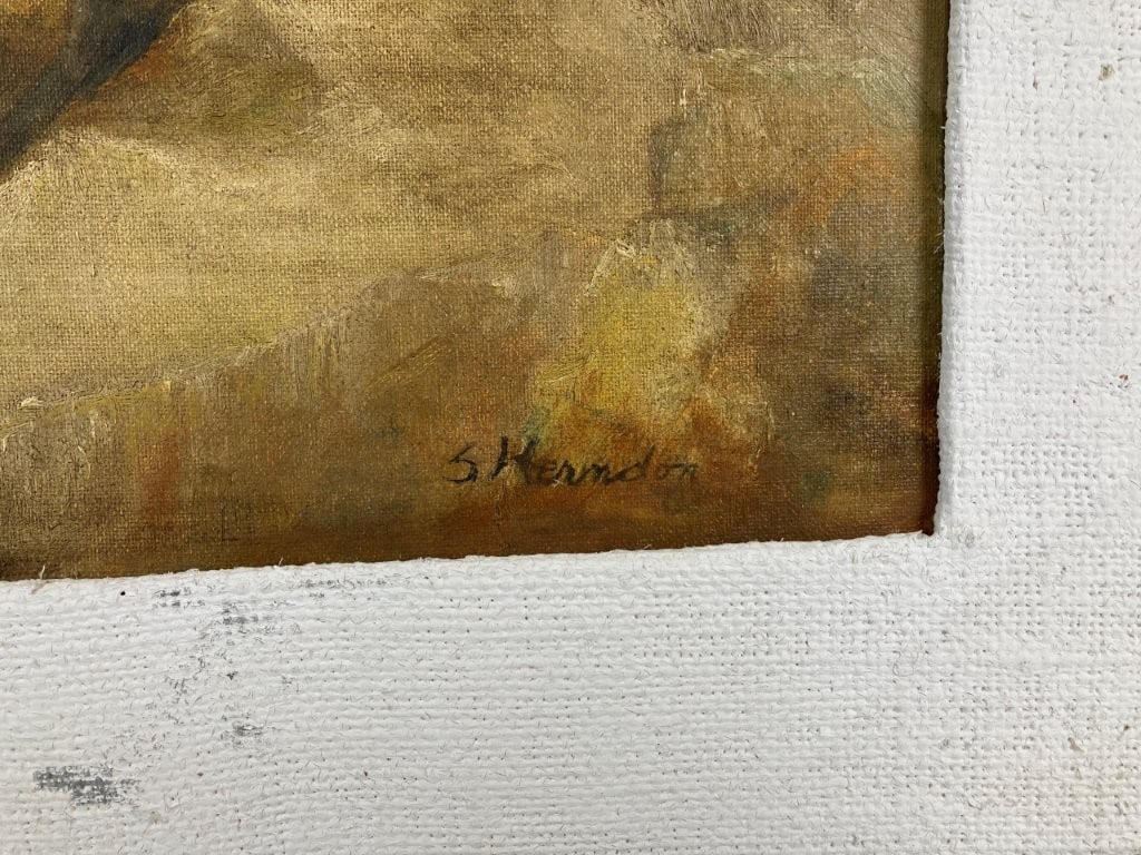 Mid-Century Modern, St. Andrews Jetties, Panama City Oil Painting - 3