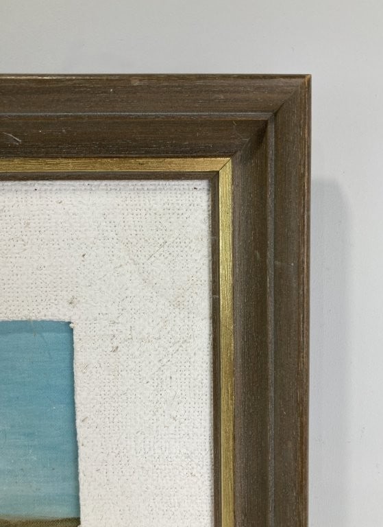 Mid-Century Modern, St. Andrews Jetties, Panama City Oil Painting - 4