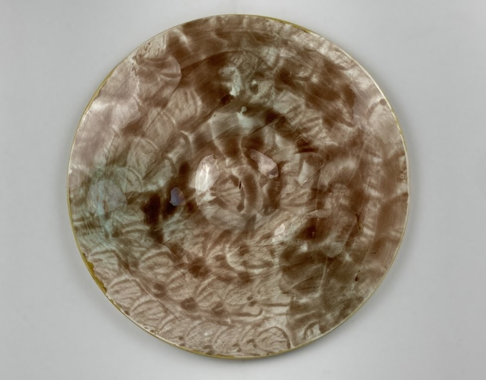 19th-Century Majolica Oyster Plate - 3