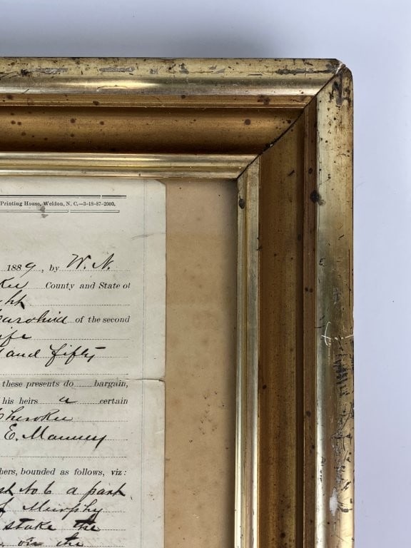 1889 North Carolina Cherokee County Land Deed and Bill of Sale - 3