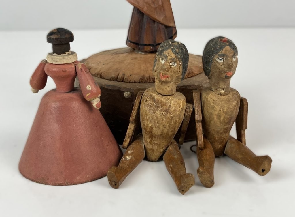 Polychromed Folk Art Figurines - 7