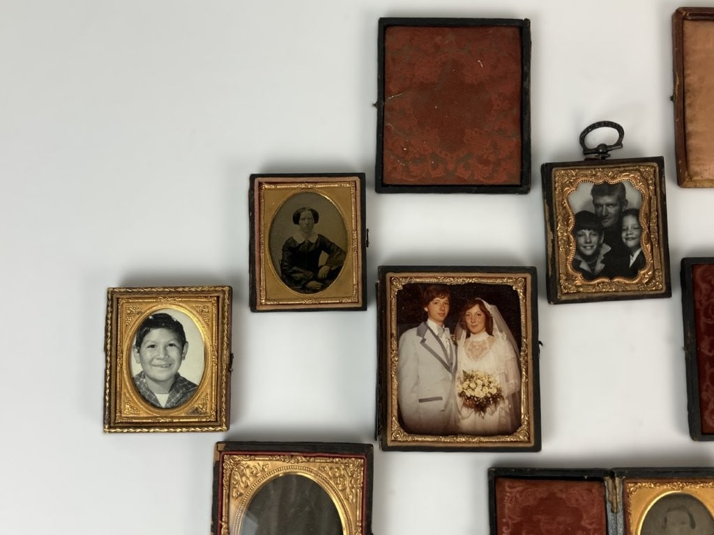 Assortment of 19th-Century Photographic Preservers and Early Portraits - 2