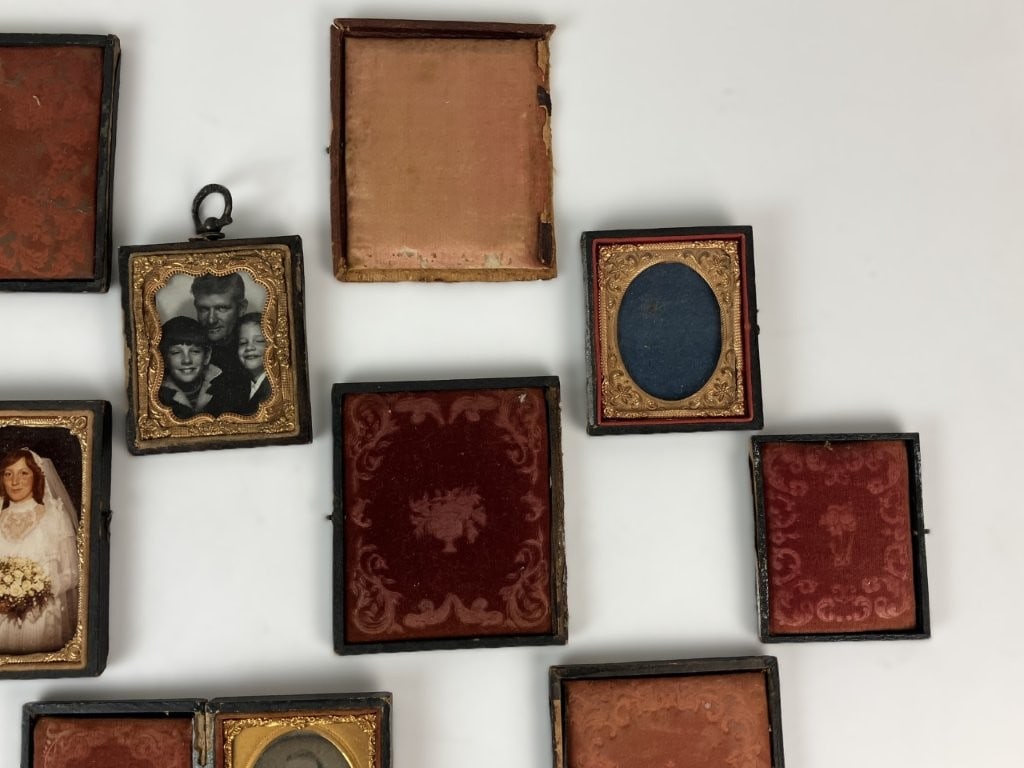 Assortment of 19th-Century Photographic Preservers and Early Portraits - 3