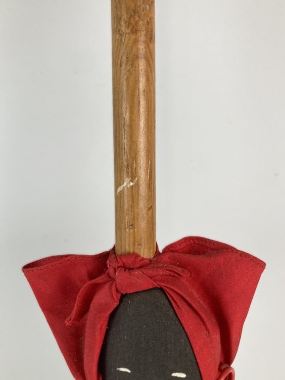 Folk Art Black Americana Broom Doll - 4