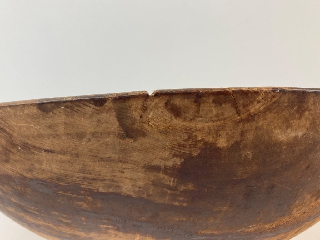 Large Turned Dough Bowl - 5