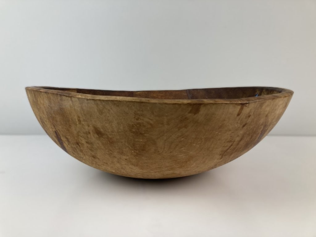 Large Turned Dough Bowl - 6