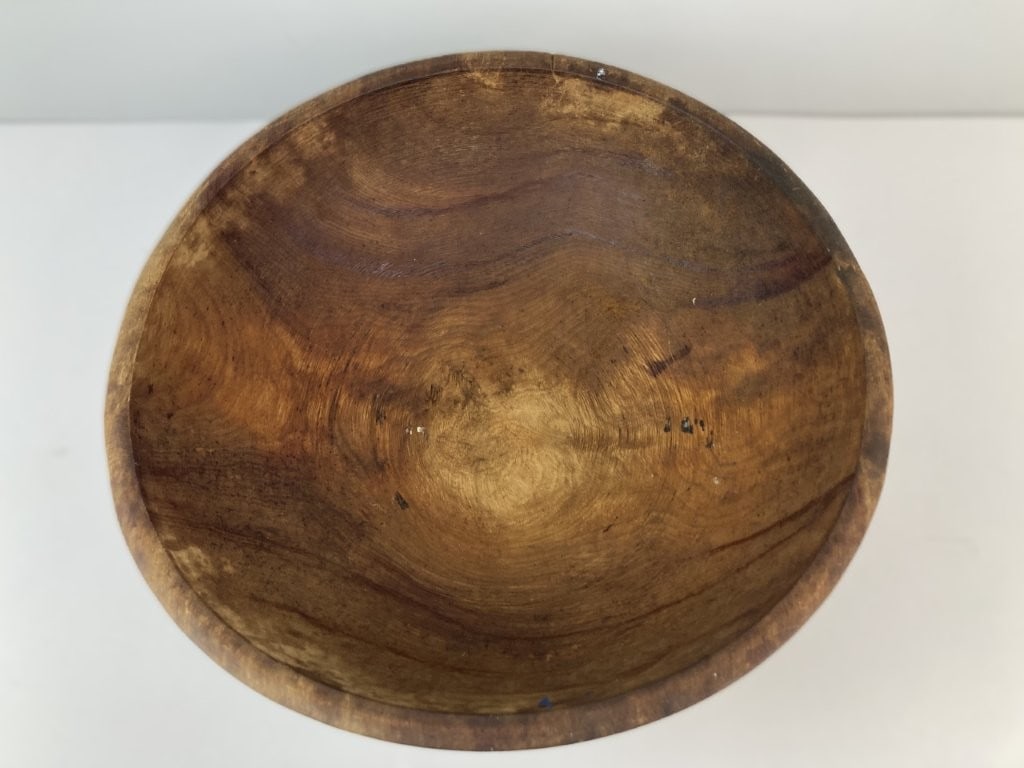 Large Turned Dough Bowl - 7