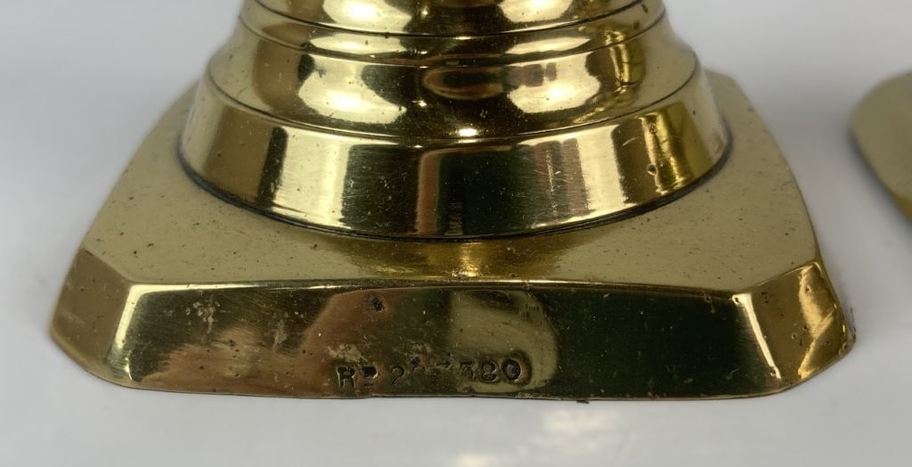 Victorian Brass Candlesticks - 2