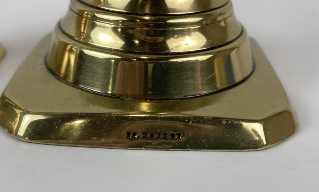 Victorian Brass Candlesticks - 3