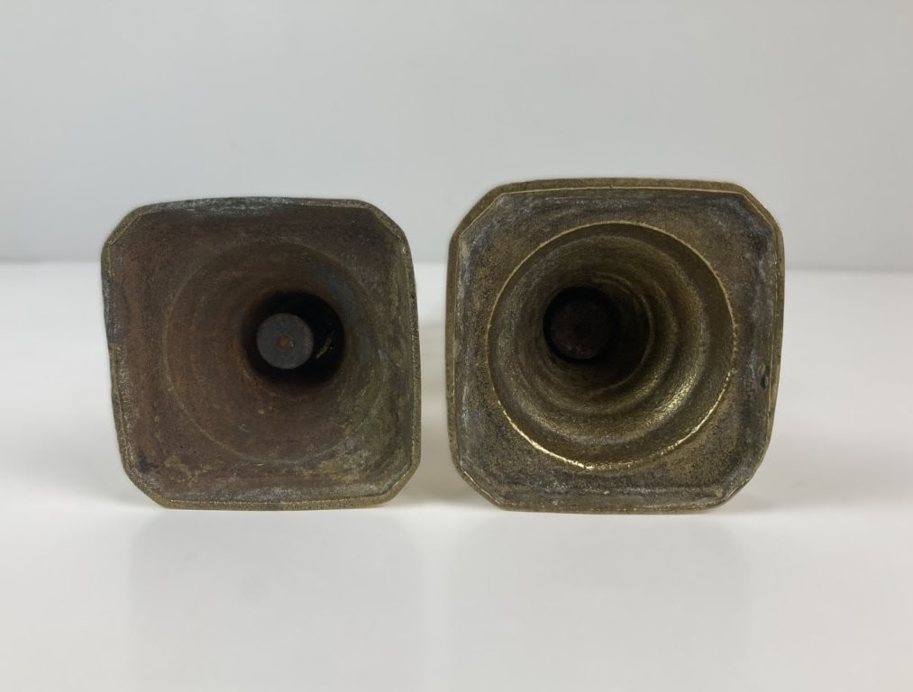 Victorian Brass Candlesticks - 6