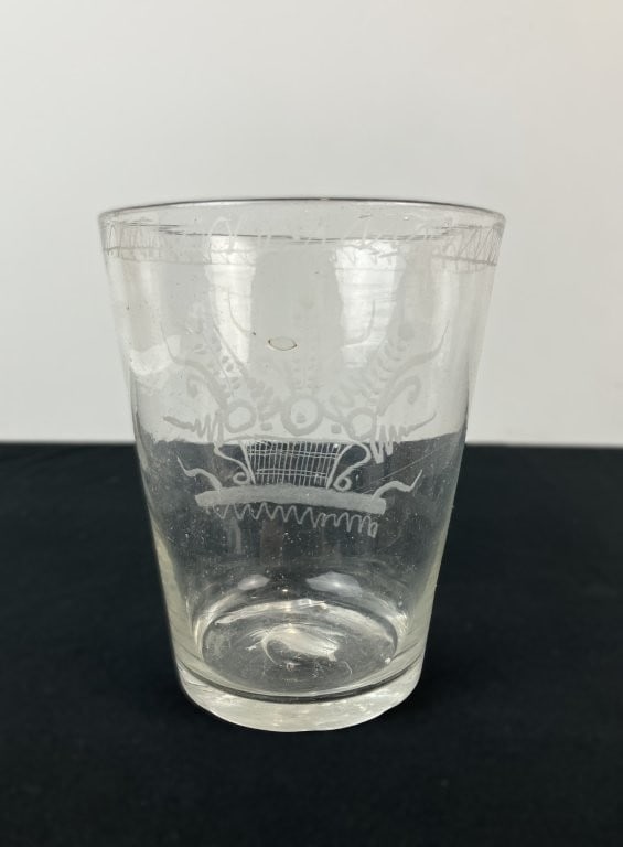 Stiegl-Type Blown Flint Glass Flip Tumbler - 4