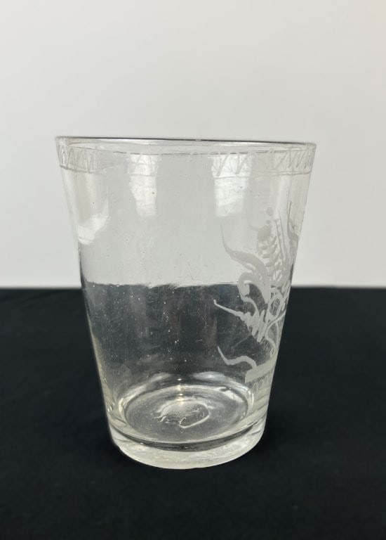 Stiegl-Type Blown Flint Glass Flip Tumbler - 5