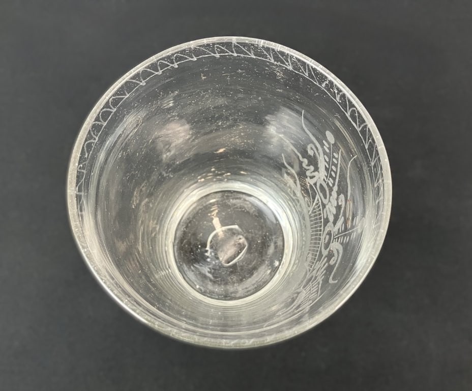 Stiegl-Type Blown Flint Glass Flip Tumbler - 6