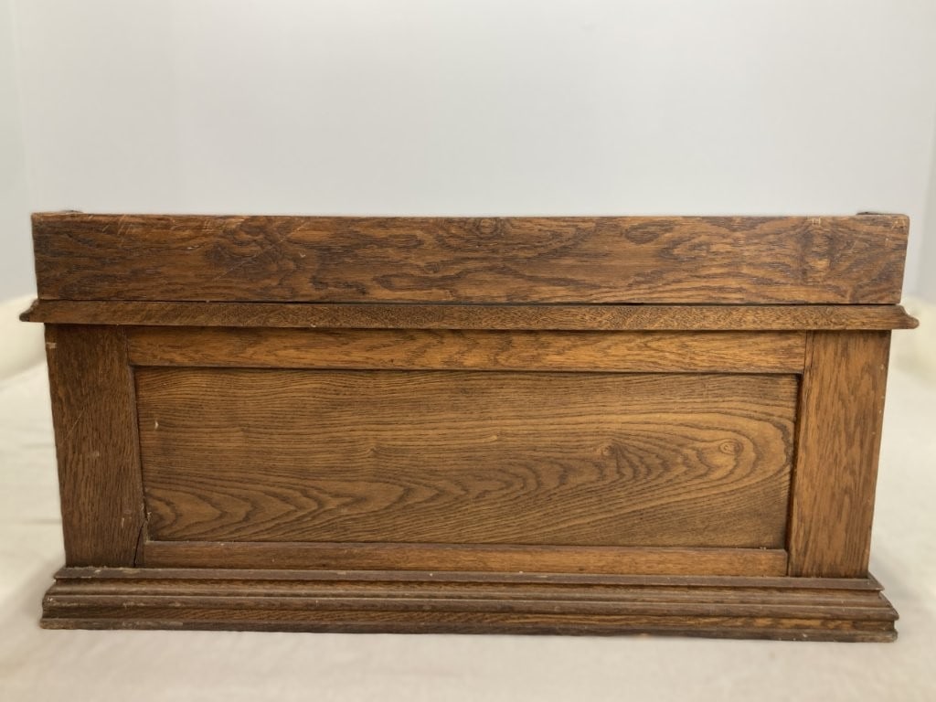 Turn-of-the-Century Oak Slant-Top Spool Cabinet - 7