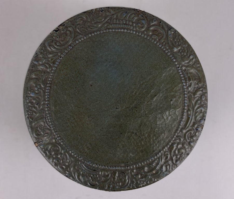 Embossed Green Leather Collar Box - 4