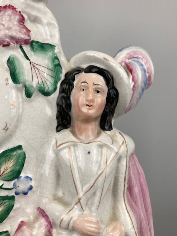 Staffordshire Porcelain Figural Table Lamp - 3