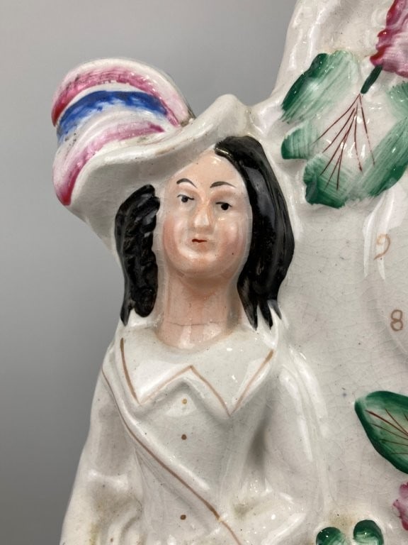 Staffordshire Porcelain Figural Table Lamp - 4