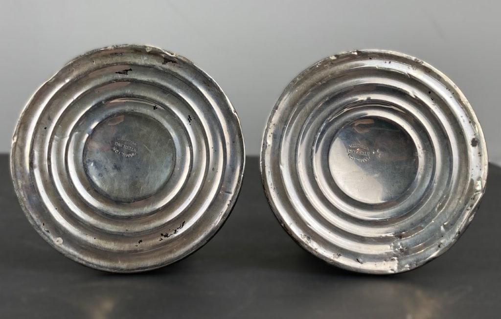 Pair of Hamilton Weighted Sterling Candlesticks - 5