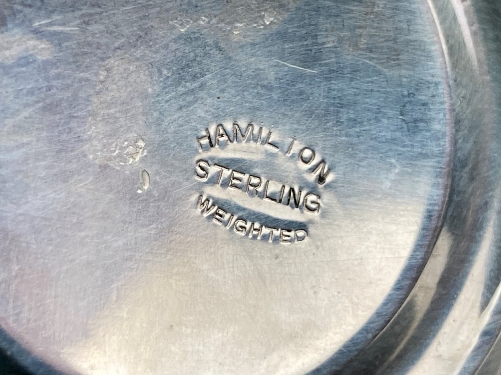 Pair of Hamilton Weighted Sterling Candlesticks - 6