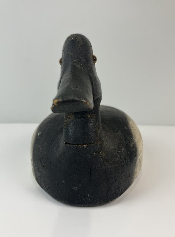 Blue Bill Drake Wooden Duck Decoy - 6