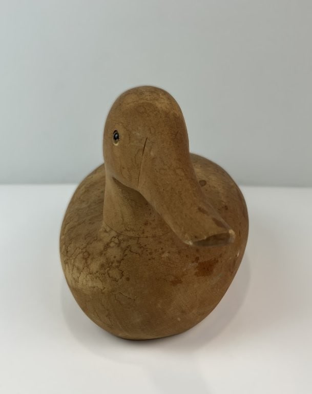 Hand-Carved Wooden Duck Decoy - 7