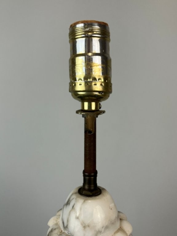 Carved Alabaster Lamp - 5